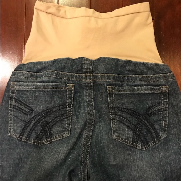 Indigo Blue Maternity Petite Medium Denim Jeans - Picture 7 of 7